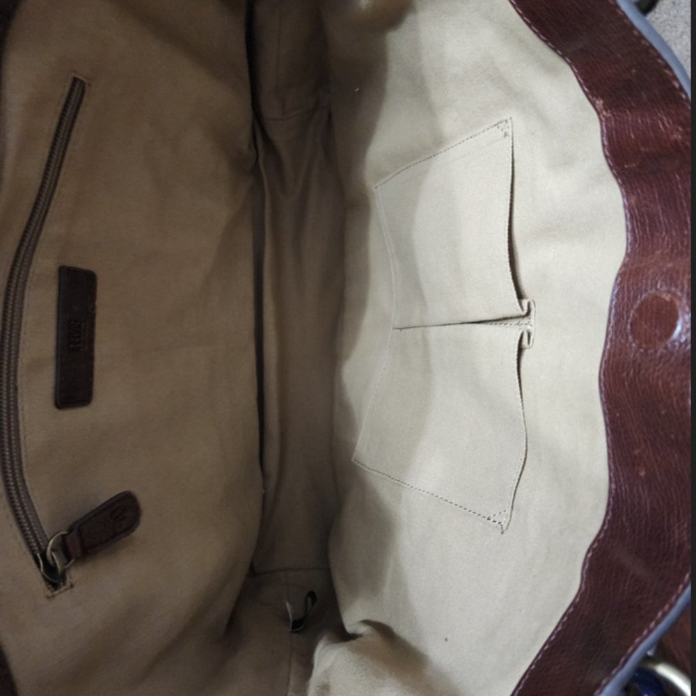 Frye Dark Brown Leather Tote Bag - Picture 8 of 9